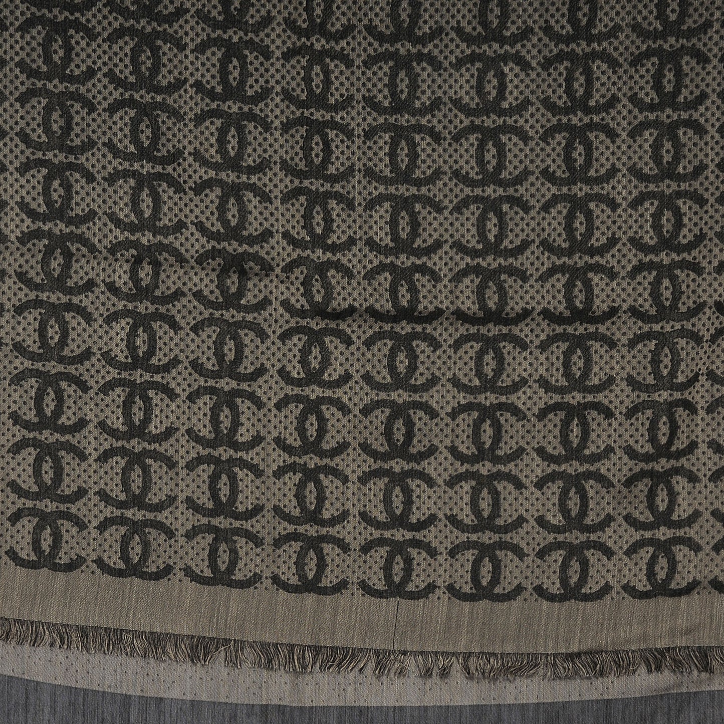Cashmere Silk CC Logo Scarf