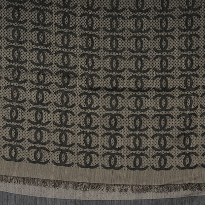 Chanel Cashmere Silk CC Logo Scarf 1 of 5