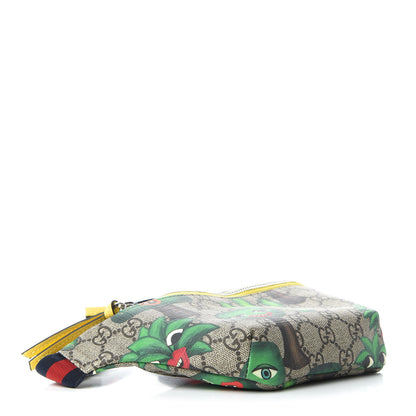 Gucci GG Supreme Monogram Smiling Plants Childrens Belt Bag Multicolor 4 of 9