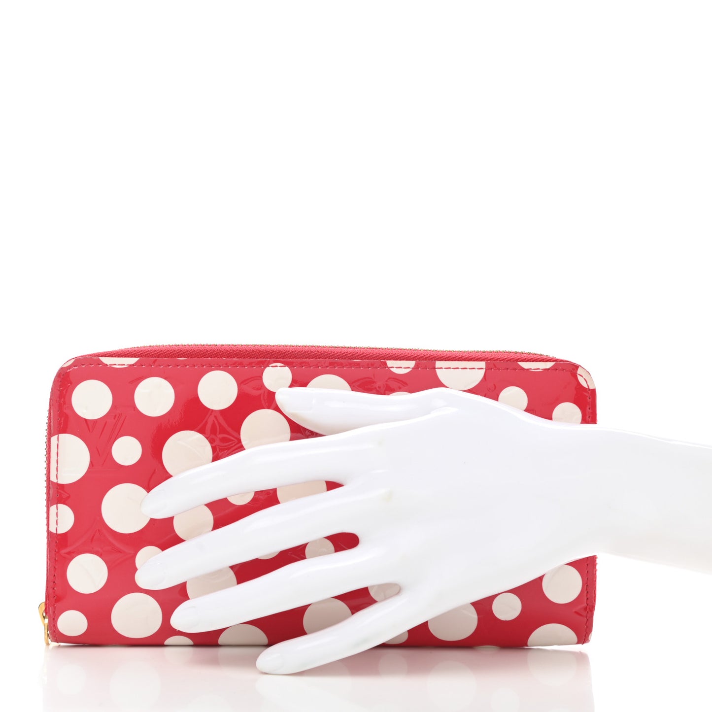Vernis Kusama Infinity Dots Zippy Wallet Red