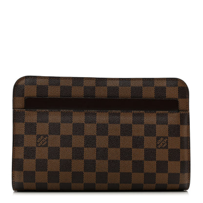 Louis Vuitton Damier Ebene Pochette Saint Louis Clutch 1 of 9