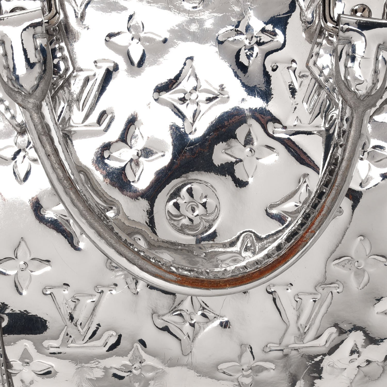 Louis Vuitton Monogram Miroir Speedy 30 Silver 17 of 18