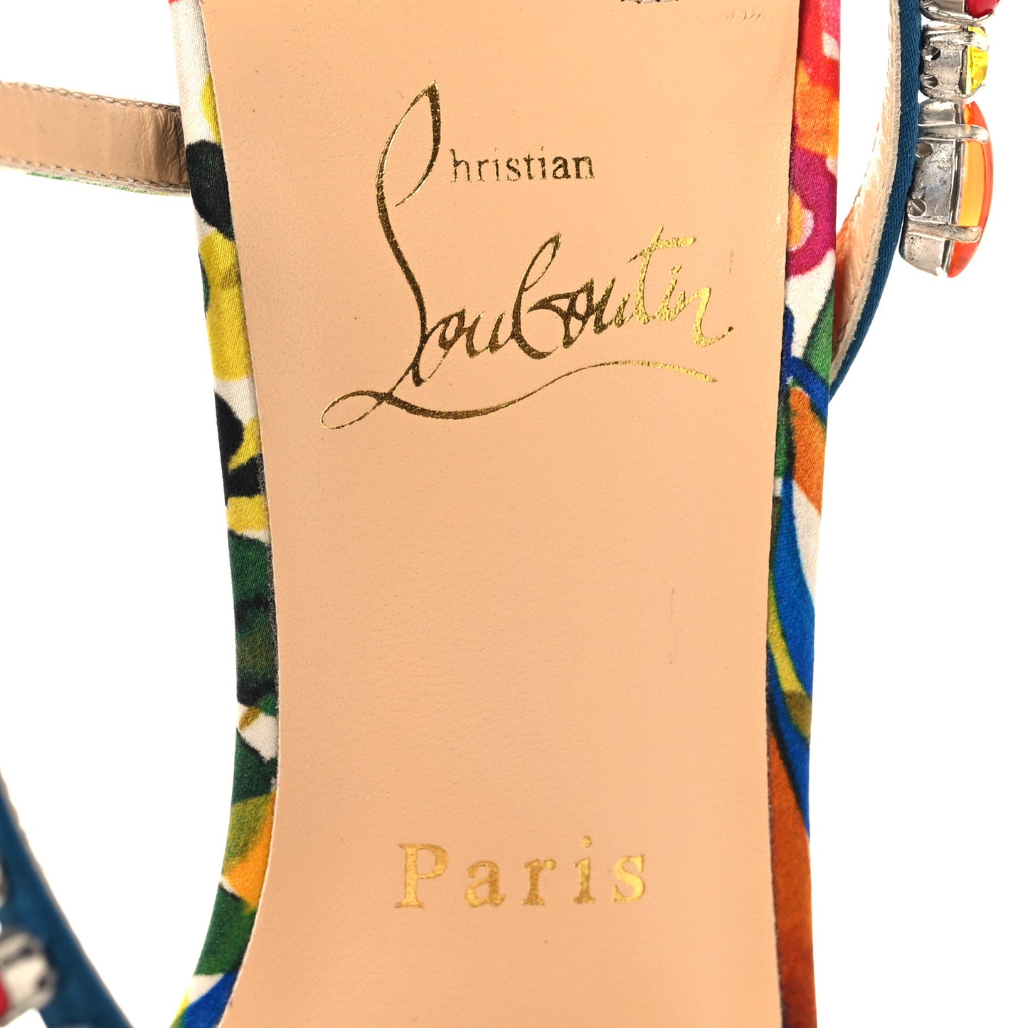 Crepe Satin Rosapetra 100 Sandals 38.5 Ludwig Multi