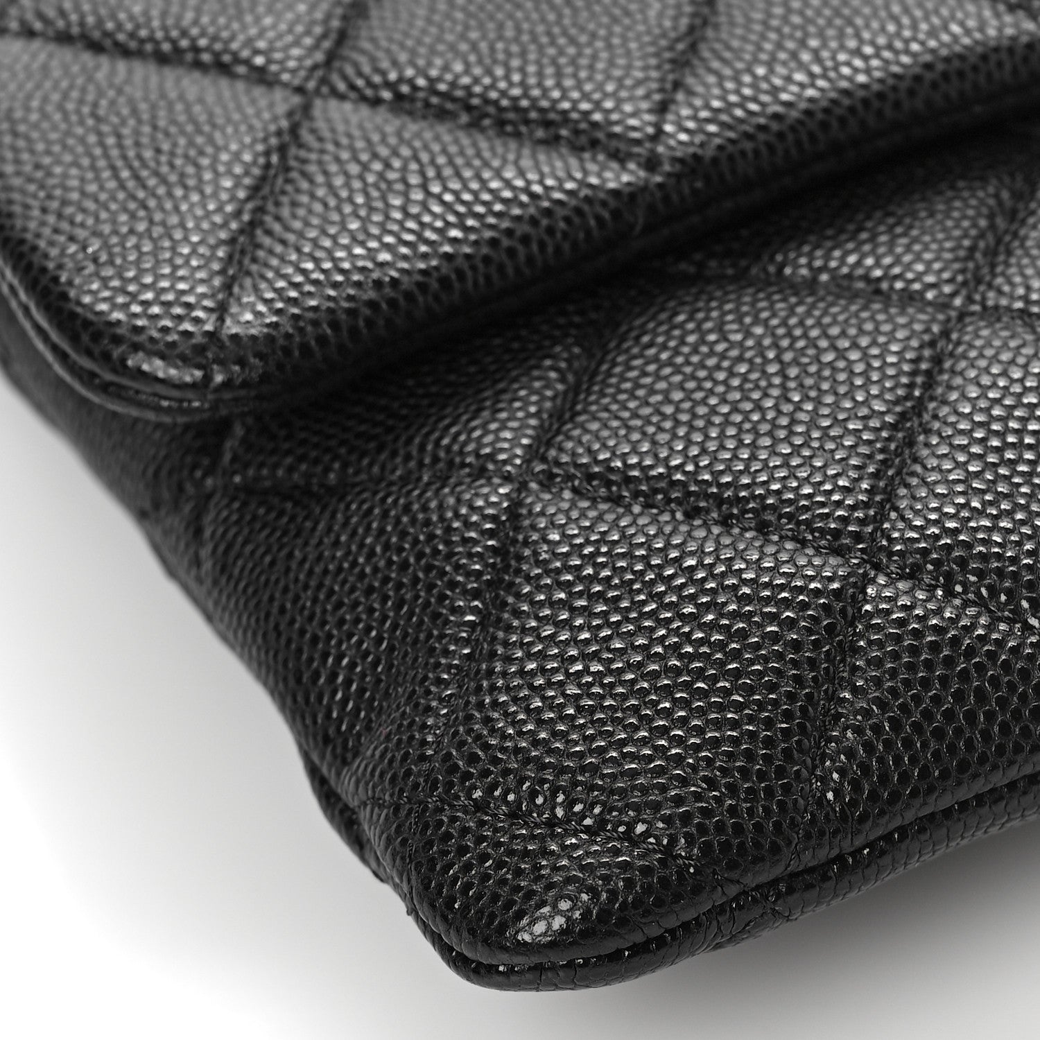 Chanel Caviar Quilted Flap Clutch Black 8 of 10