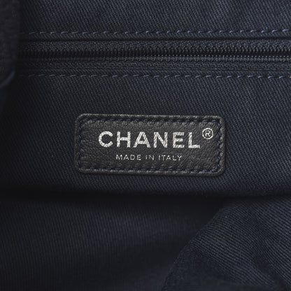 Chanel Canvas Large Deauville Backpack Denim Blue 5 of 9