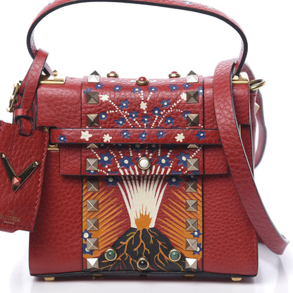 Valentino Garavani Grained Calfskin Enchanted Wonderland Micro My Rockstud Frame Bag Rosso Valentino 9 of 9