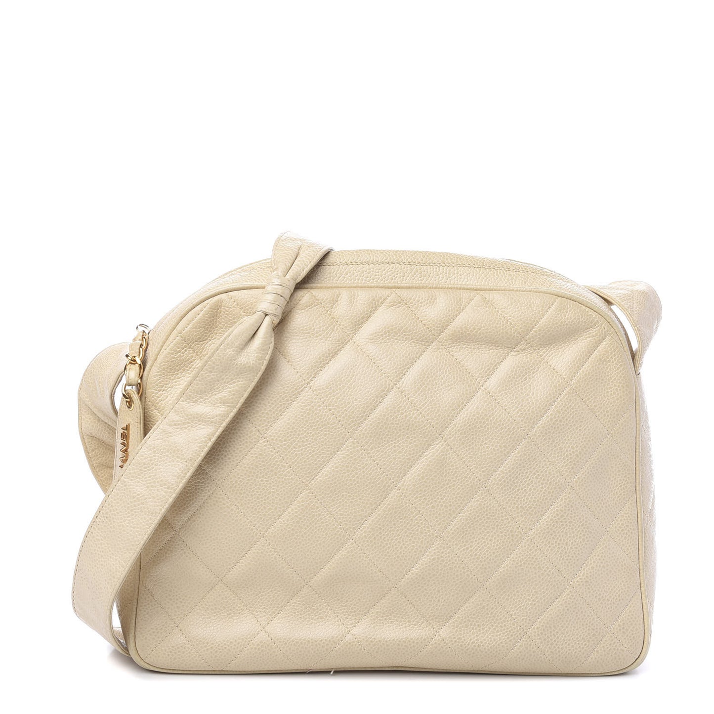 Caviar Quilted Shoulder Bag White