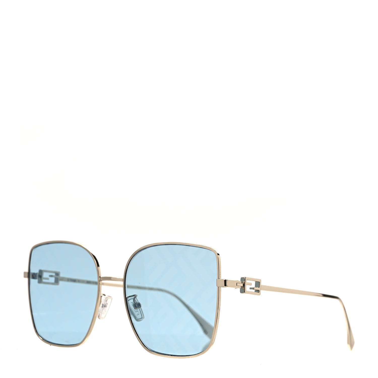 Fendi Metal Fendi Forever Sunglasses FE40013U Blue Gold 1 of 8