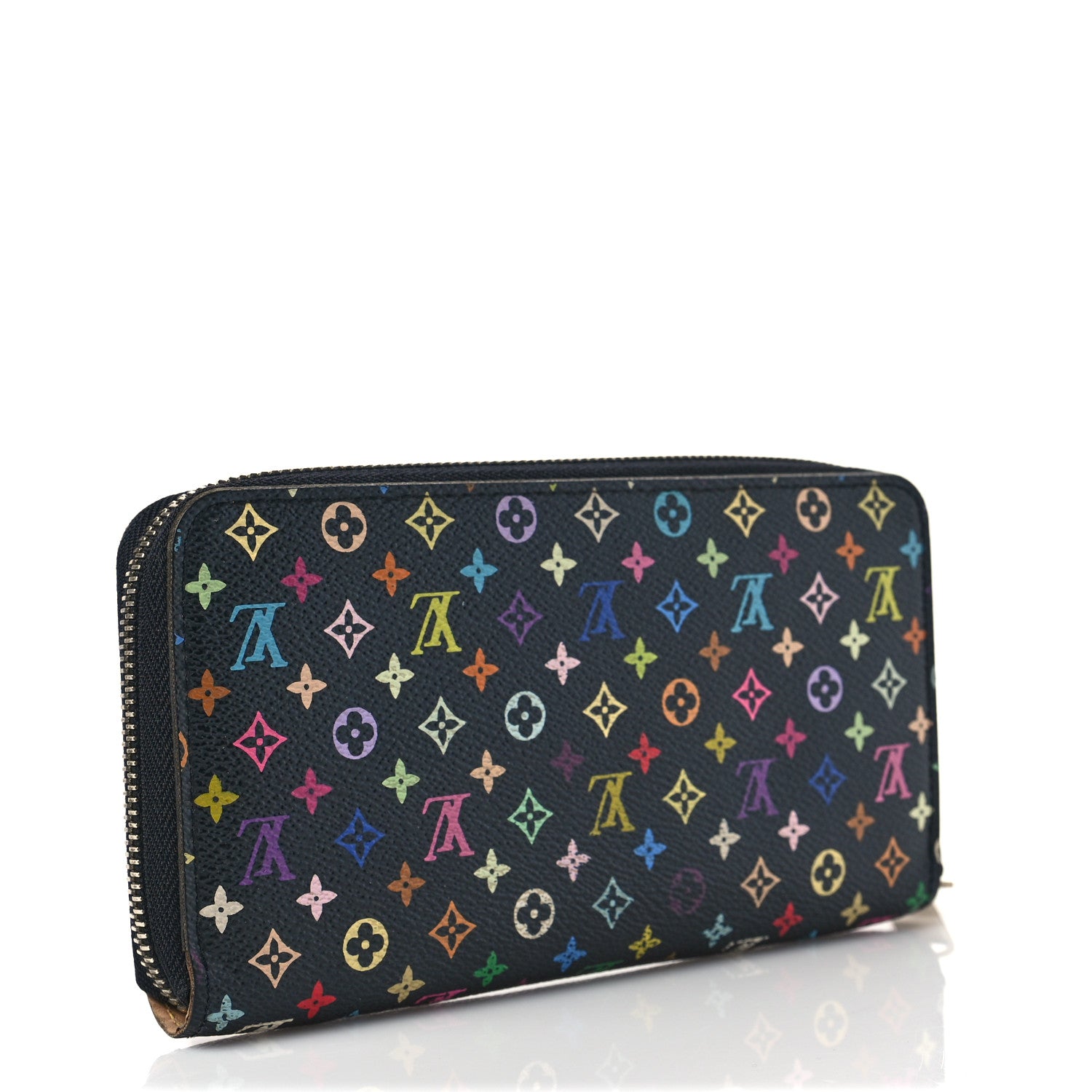 Louis Vuitton Monogram Multicolor Zippy Wallet Black 3 of 8