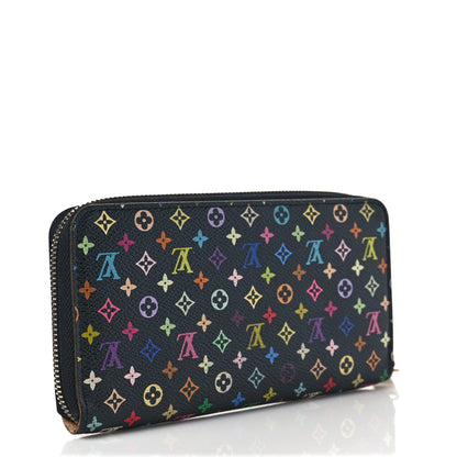 Louis Vuitton Monogram Multicolor Zippy Wallet Black 3 of 8