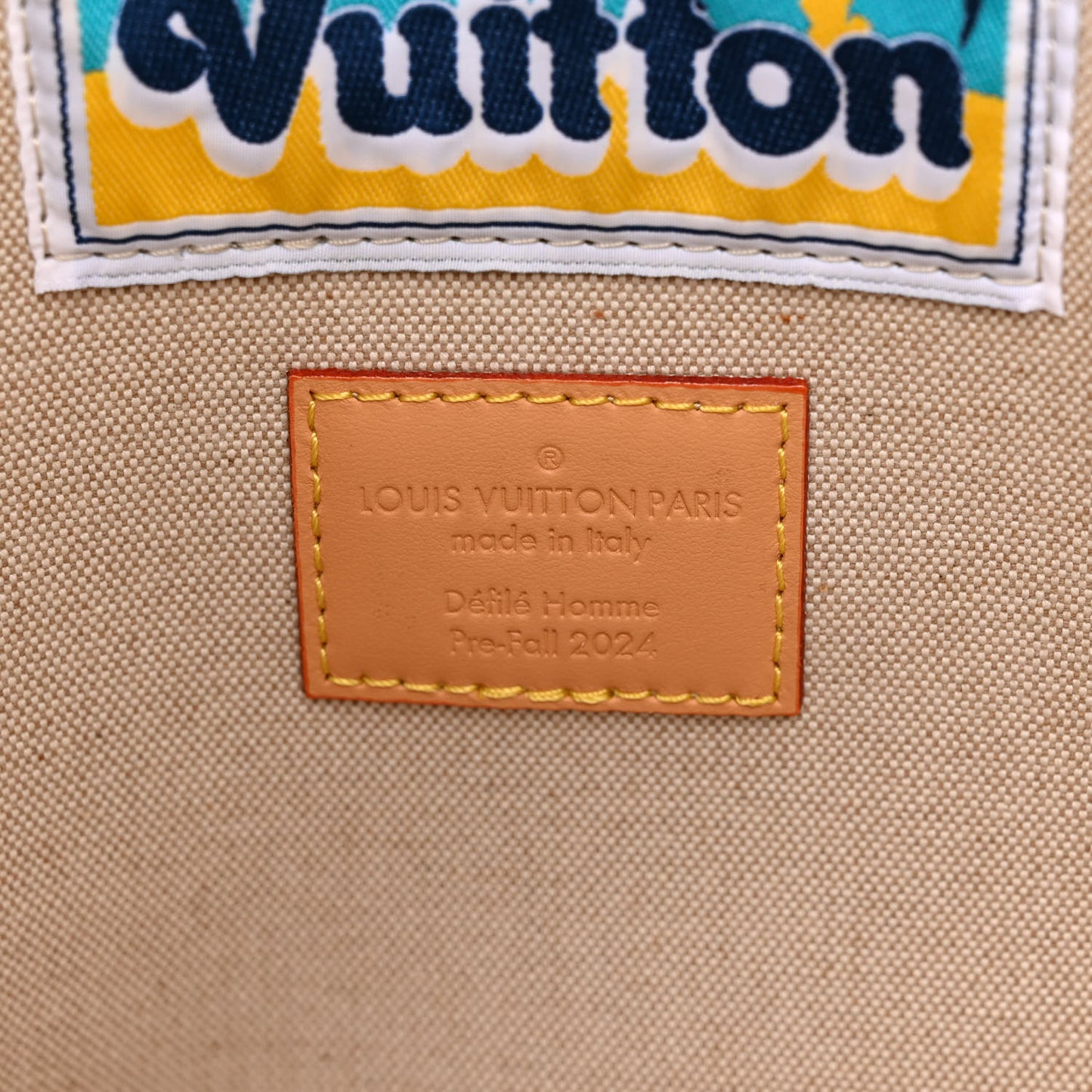 Monogram Surfin' Sac Plat 24H Navy Blue