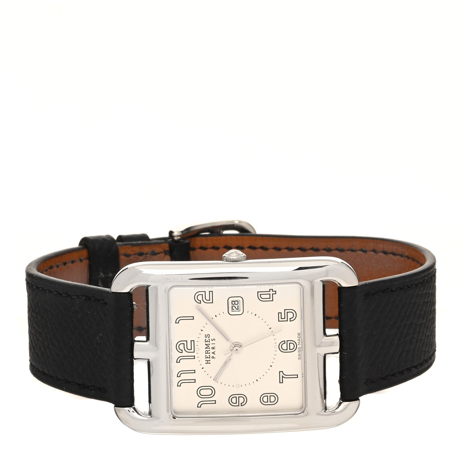 Hermes Stainless Steel Epsom 29mm Cape Cod Quartz Watch Noir 2 of 5