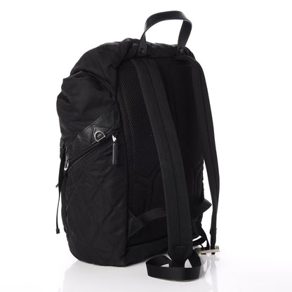 Prada Tessuto Nylon Impunturato Double Buckle Backpack Black 3 of 10