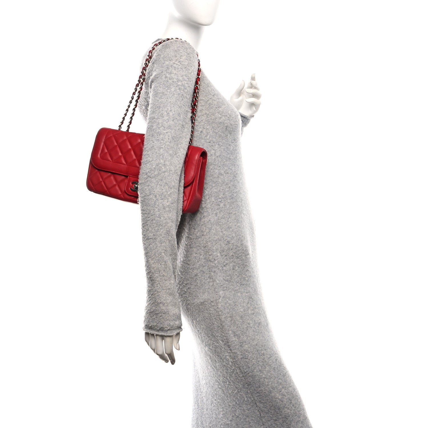 Chanel Lambskin Medium Coco Rider Flap Red 2 of 11