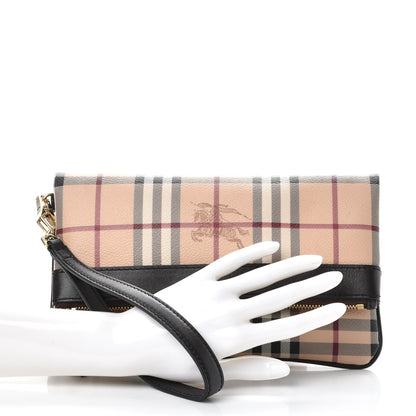 Burberry Haymarket Check Adeline Foldover Clutch Brown 2 of 7