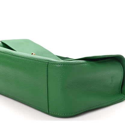 Chanel Grained Calfskin Small Souplissimo Maxi Flap Green 10 of 11