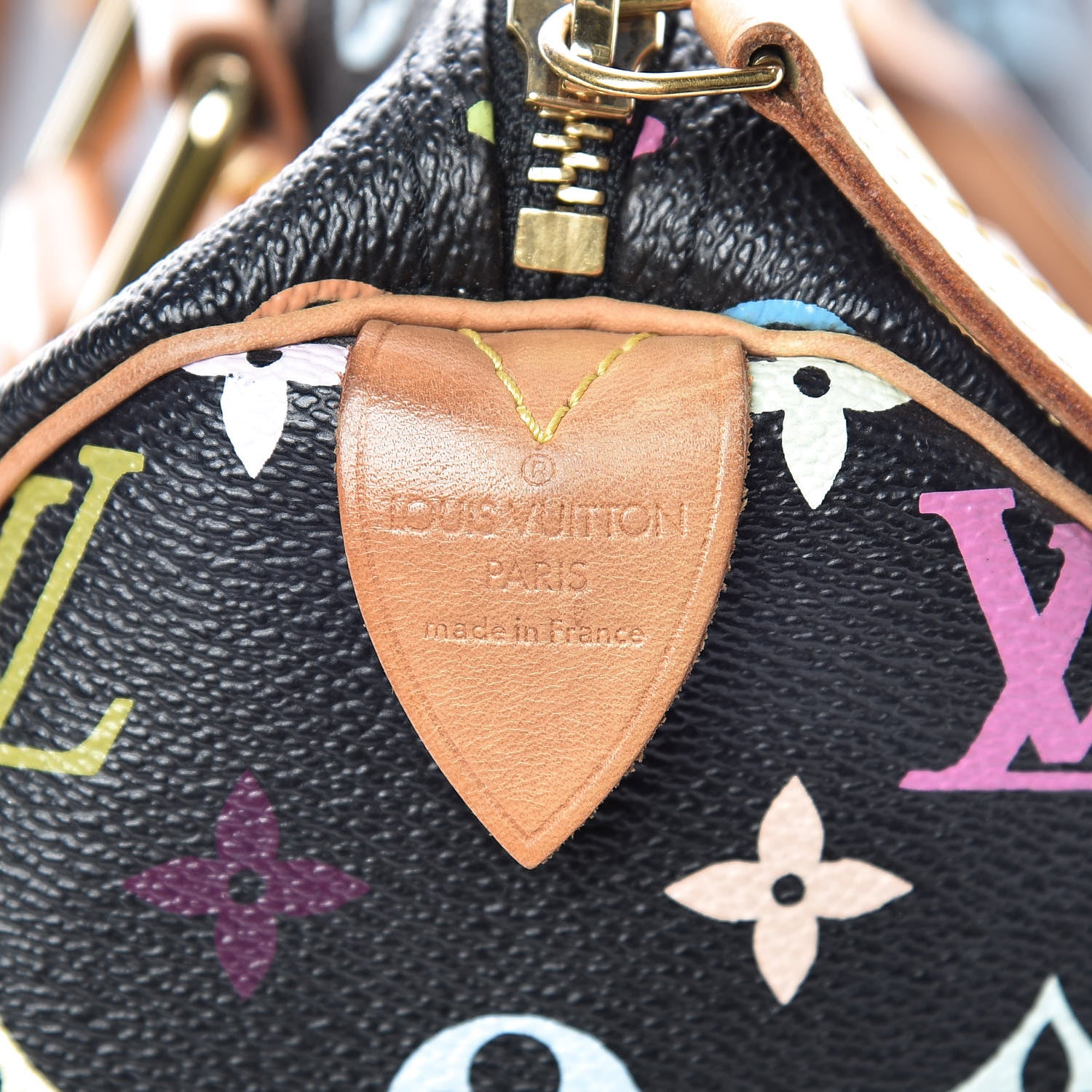 Louis Vuitton Monogram Multicolor Speedy 30 Black 6 of 20