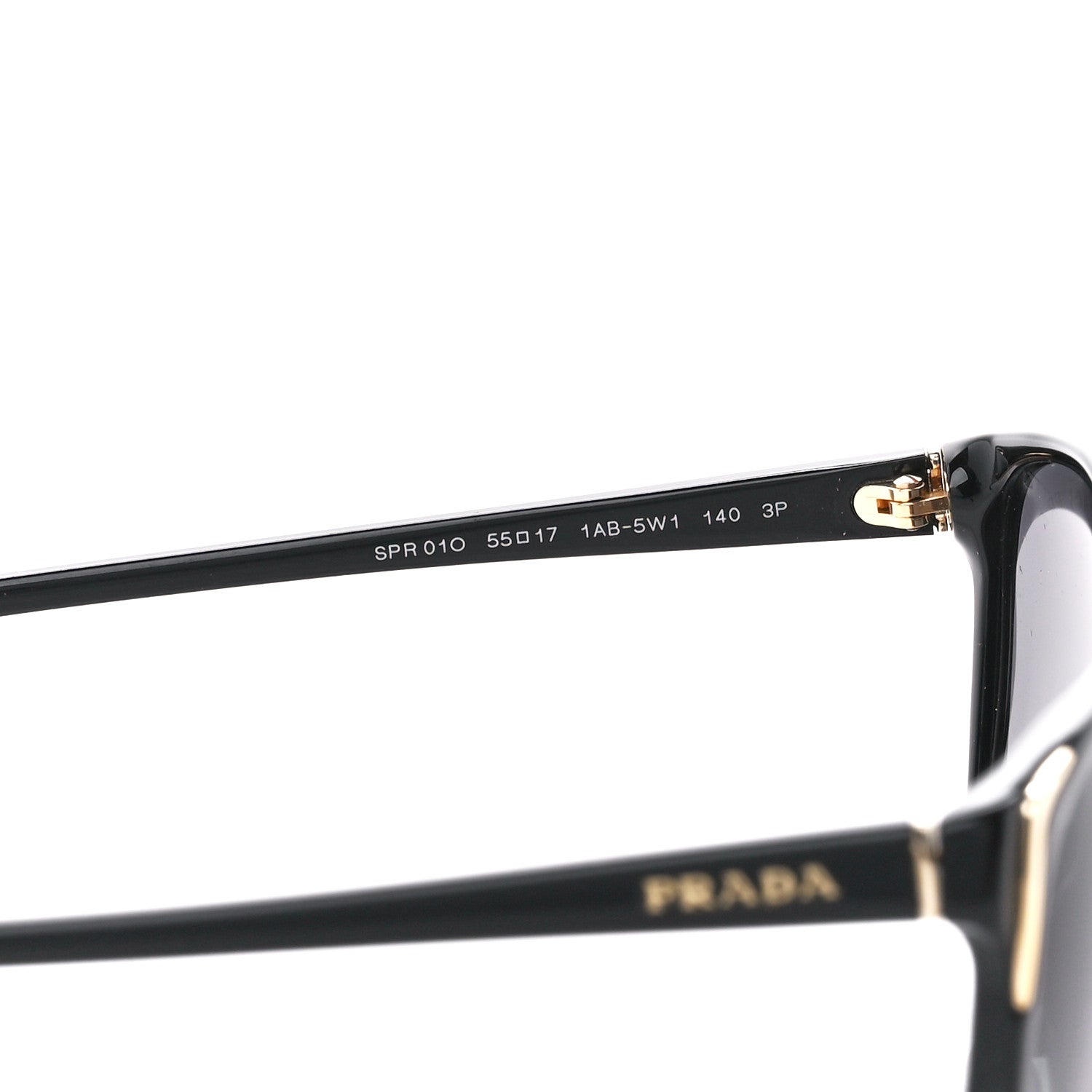 Prada Acetate Sunglasses SPR 01O Black 5 of 7