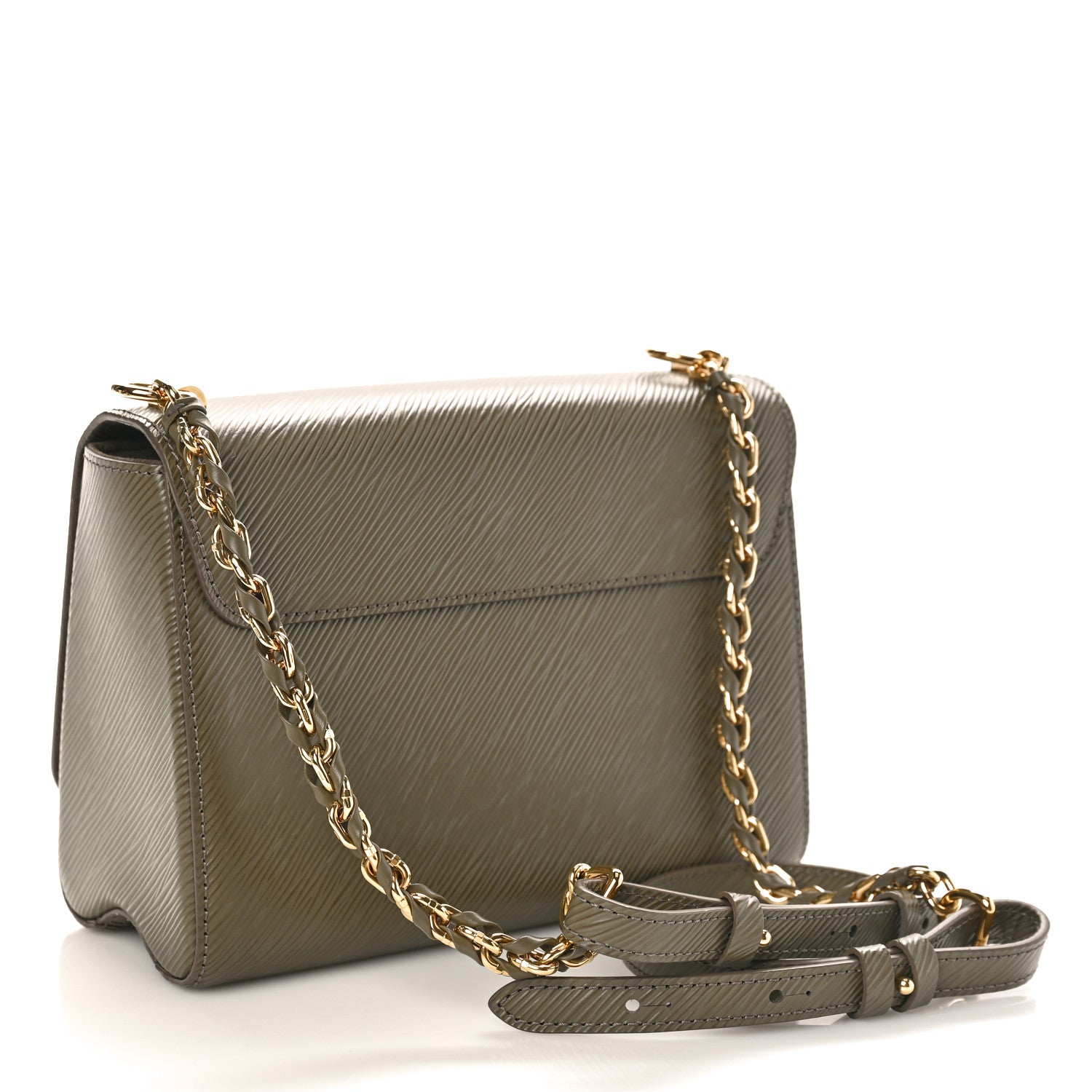Louis Vuitton Epi Twist Shoulder Bag MM Smokey Brown 2 of 8