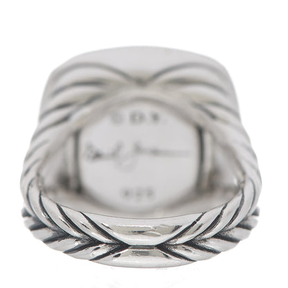 David Yurman Sterling Silver Black Diamond 14mm Albion Pave Ring 52 6 4 of 4