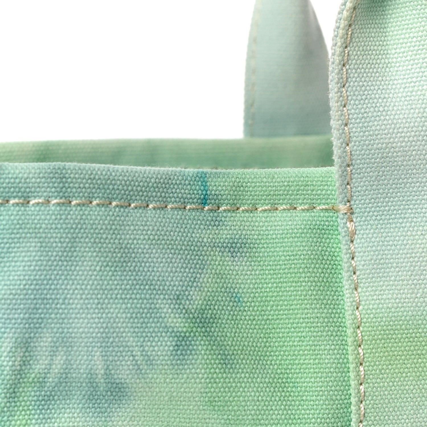 Marc Jacobs Cotton Canvas Tie Dye Small The Traveler Tote Bag Green 9 of 9