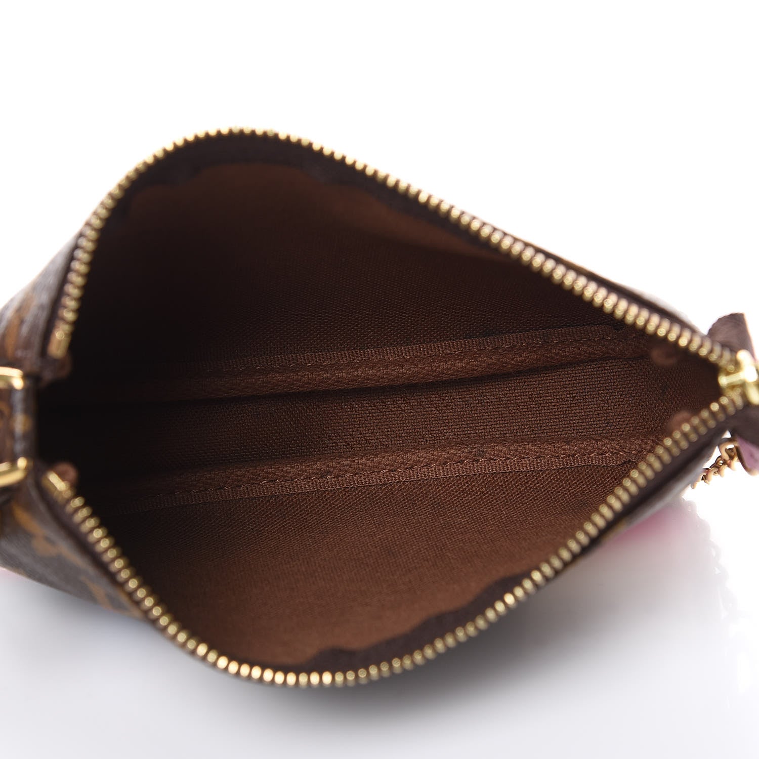 Louis Vuitton Monogram 2016 Christmas Animation Mini Pochette Accessories Rose Ballerine 5 of 9