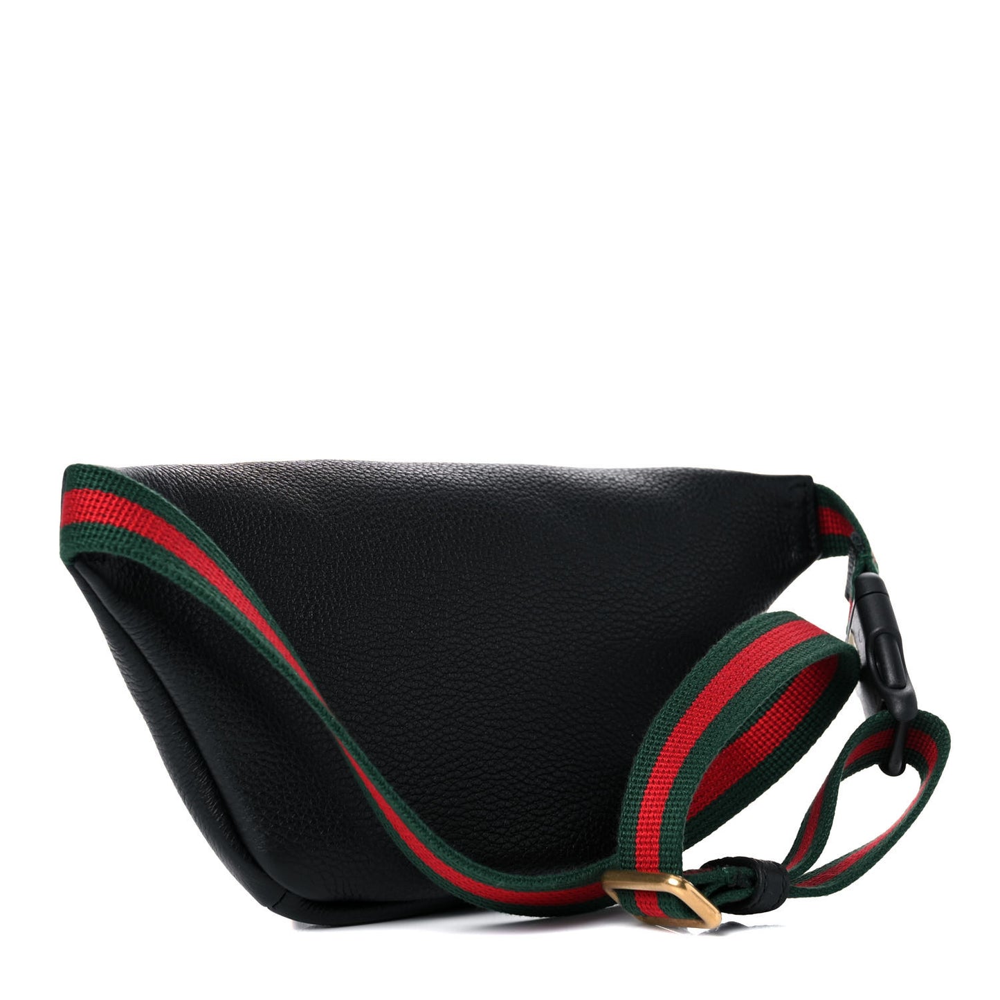 Grained Calfskin Small Logo Belt Bag Black
