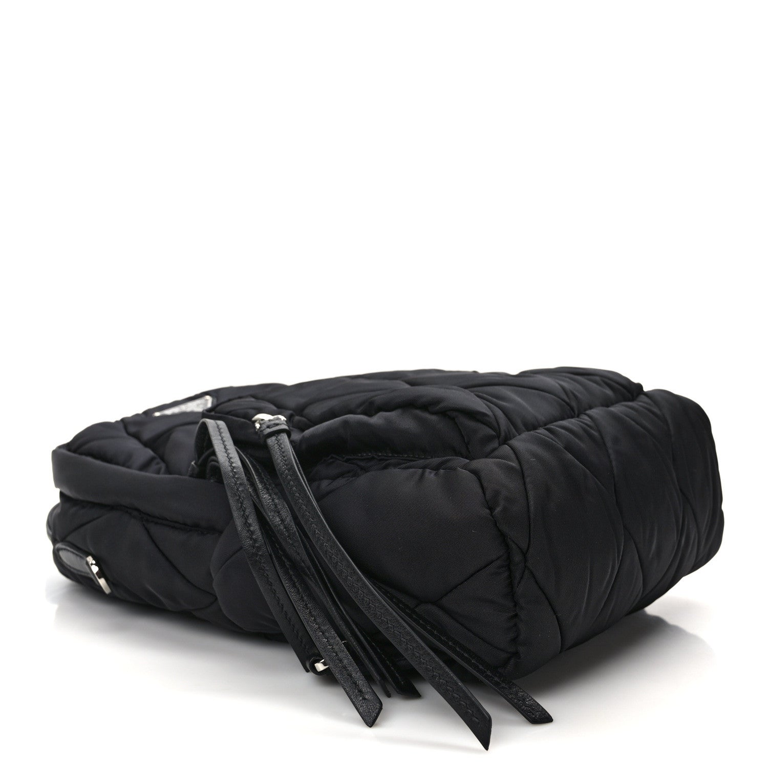 Prada Nylon Tessuto Impuntu Quilted Backpack Black 4 of 9