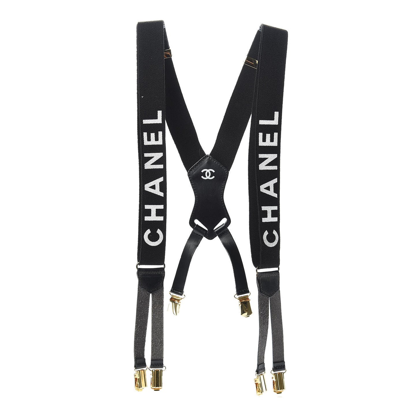 Logo Suspenders Black White