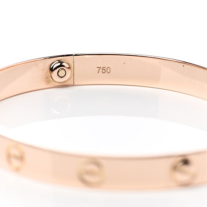 Cartier 18K Pink Gold LOVE Bracelet 17 5 of 6