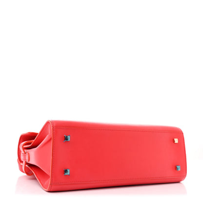 Delvaux Calfskin MM Tempete Satchel Coral 5 of 15