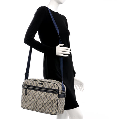 Gucci GG Plus Monogram Large Messenger Bag Navy 2 of 7