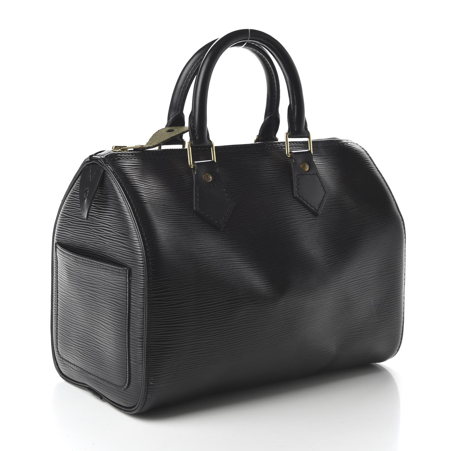 Louis Vuitton Epi Speedy 25 Black 3 of 10