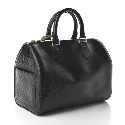 Louis Vuitton Epi Speedy 25 Black 3 of 10
