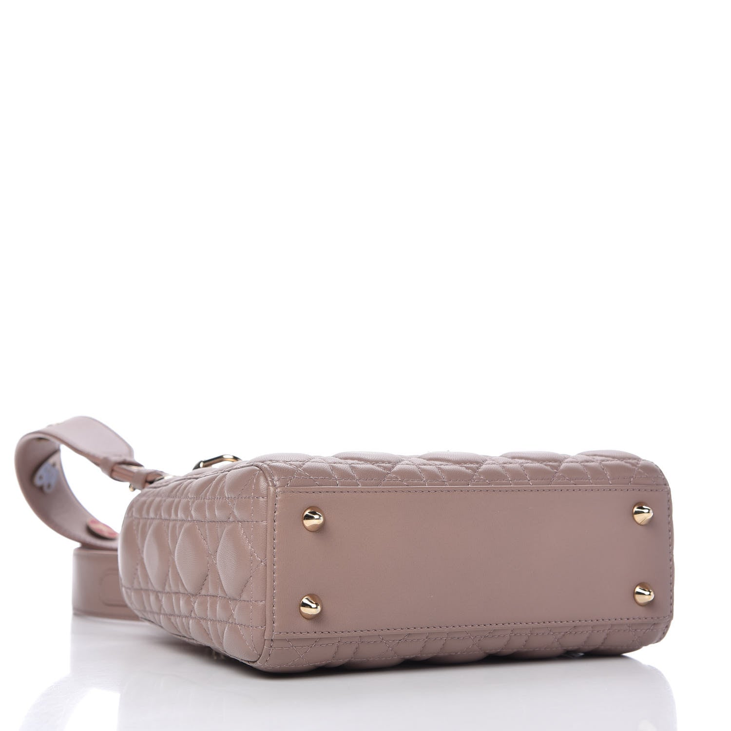 Christian Dior Lambskin Cannage Small Lucky Badges My Lady Dior Taupe 4 of 9