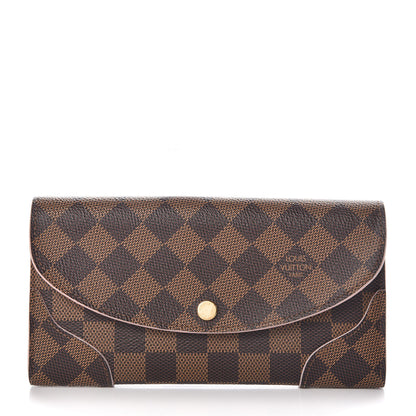 Louis Vuitton Damier Ebene Caissa Wallet Rose Ballerine 1 of 7