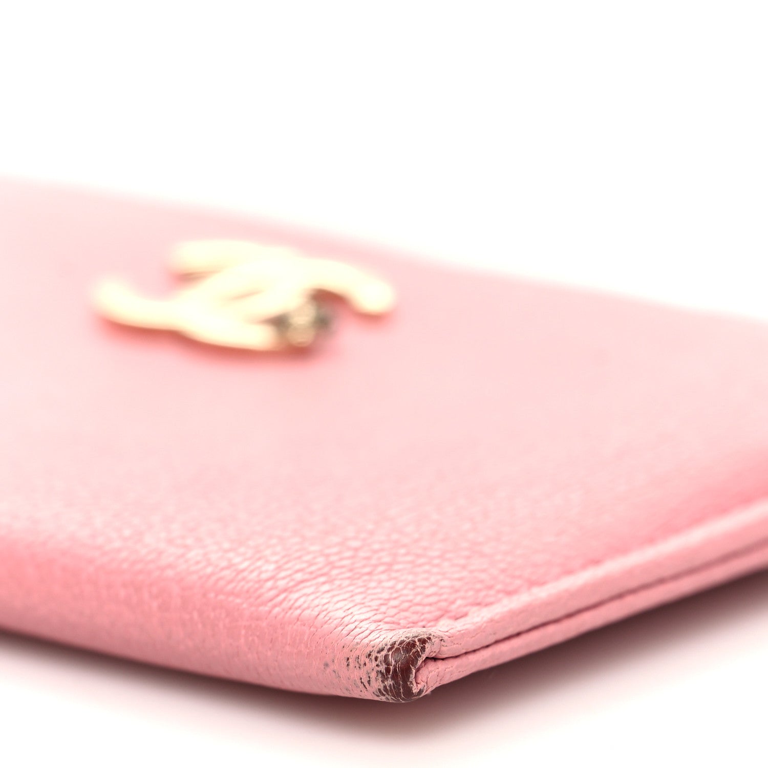 Chanel Goatskin CC Camellia Card Holder Pink 11 of 12