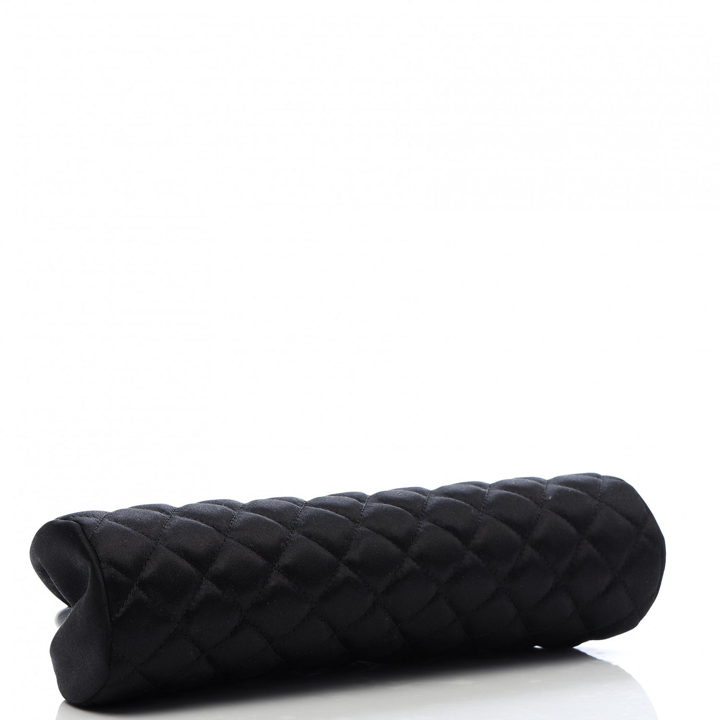 Satin Quilted Timeless Clutch Black
