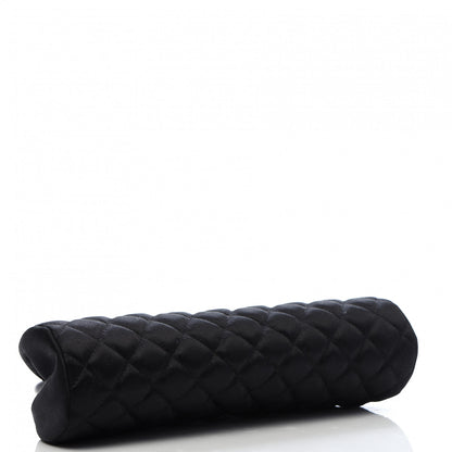 Chanel Satin Quilted Timeless Clutch Black 4 of 9
