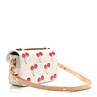 Louis Vuitton LV X TM Monogram Cerises Pochette Metis East West White 3 of 10