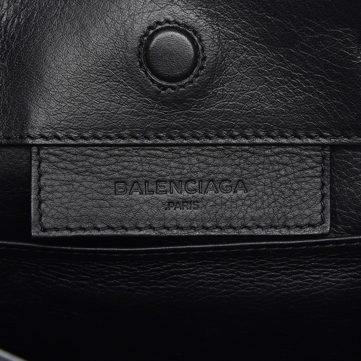 Grained Calfskin Papier Mini A4 Zip Around Tote Black