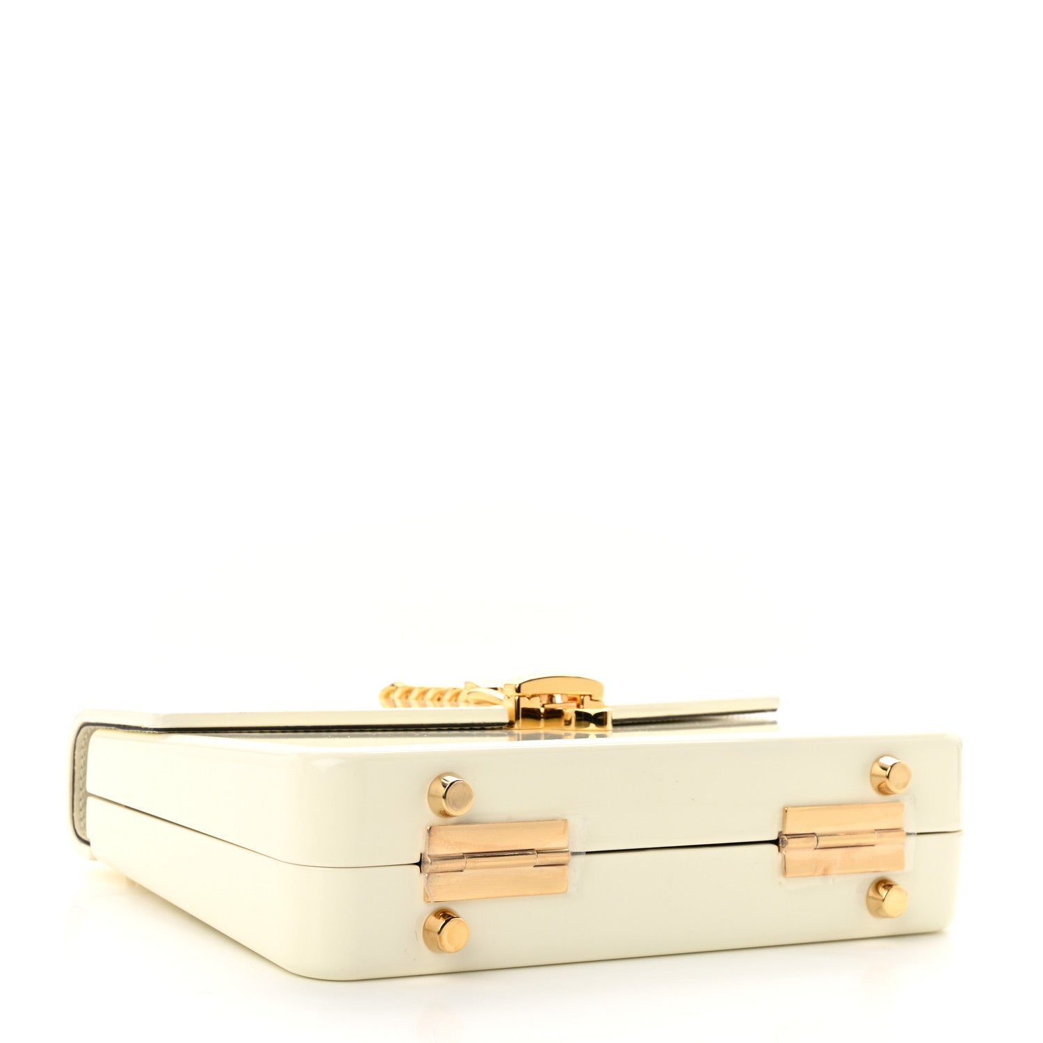 Gucci Plexiglass Mini Sylvie 1969 Top Handle Bag Ivory 4 of 11