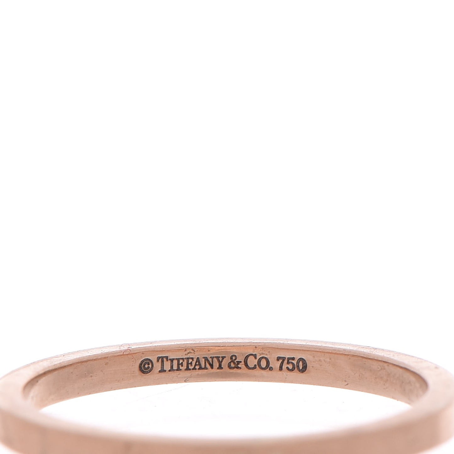 18K Rose Gold Classic Wedding Band Ring 56 7.5
