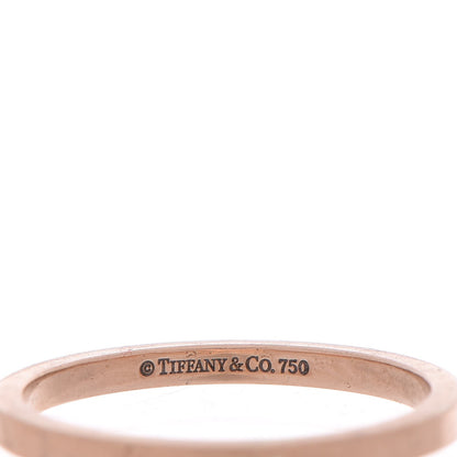 Tiffany 18K Rose Gold Classic Wedding Band Ring 56 7.5 3 of 5