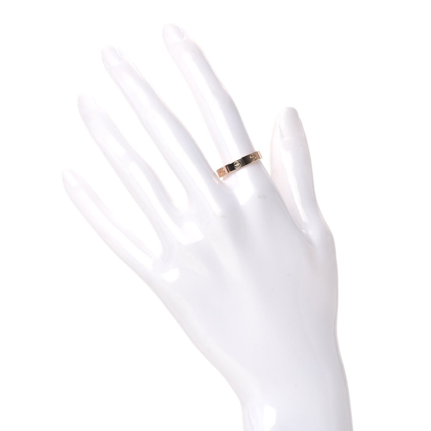 18K Pink Gold 3.5mm LOVE Wedding Band Ring 55 7.25
