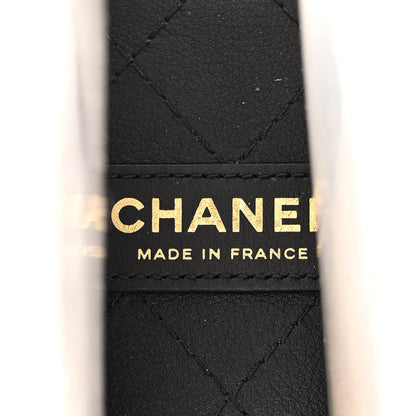 Chanel Lambskin PVC Medium Coco Sand Flap Black 6 of 10