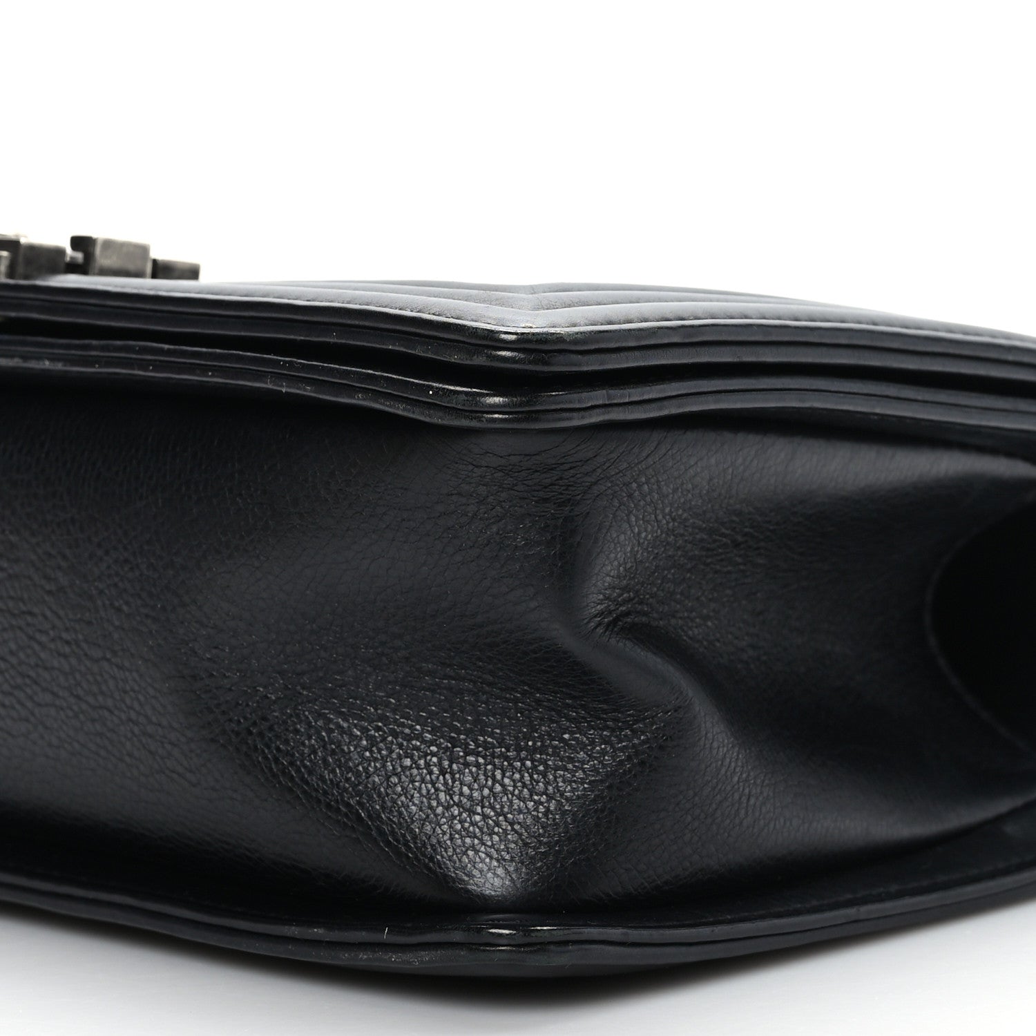 Chanel Calfskin Double Stitch Medium Boy Flap Black 9 of 10