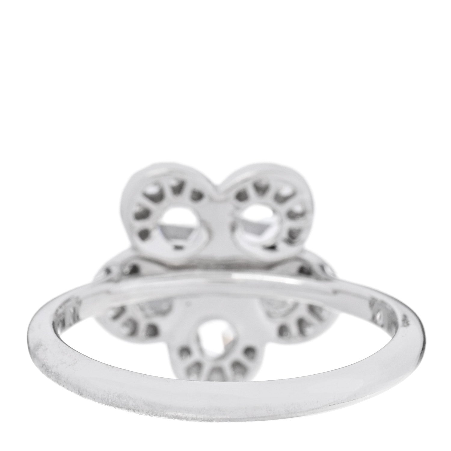 Tiffany Platinum Diamond Enchant Flower Ring 52 6 3 of 4