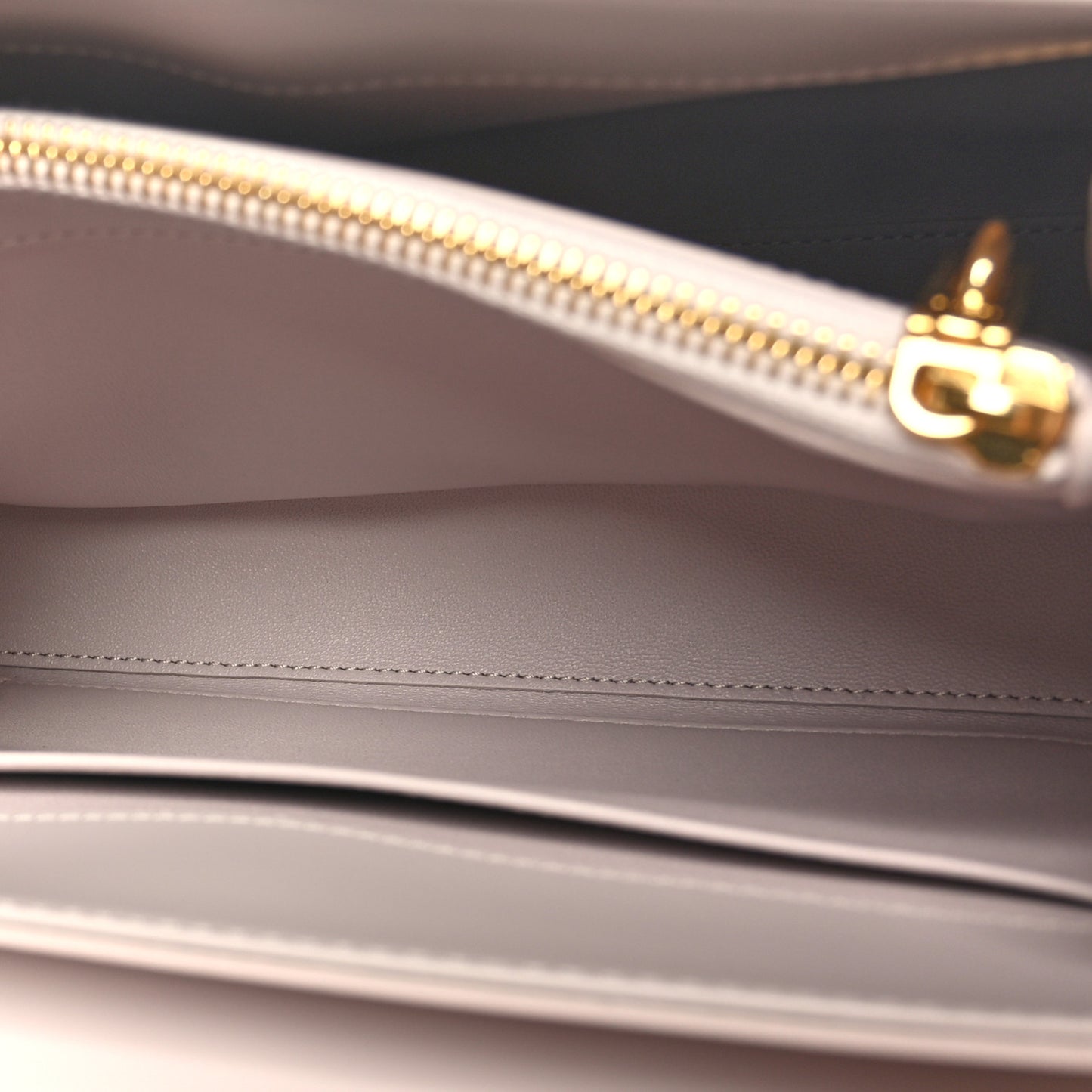 Satinated Calfskin Small 16 Top Handle Bag Poudre