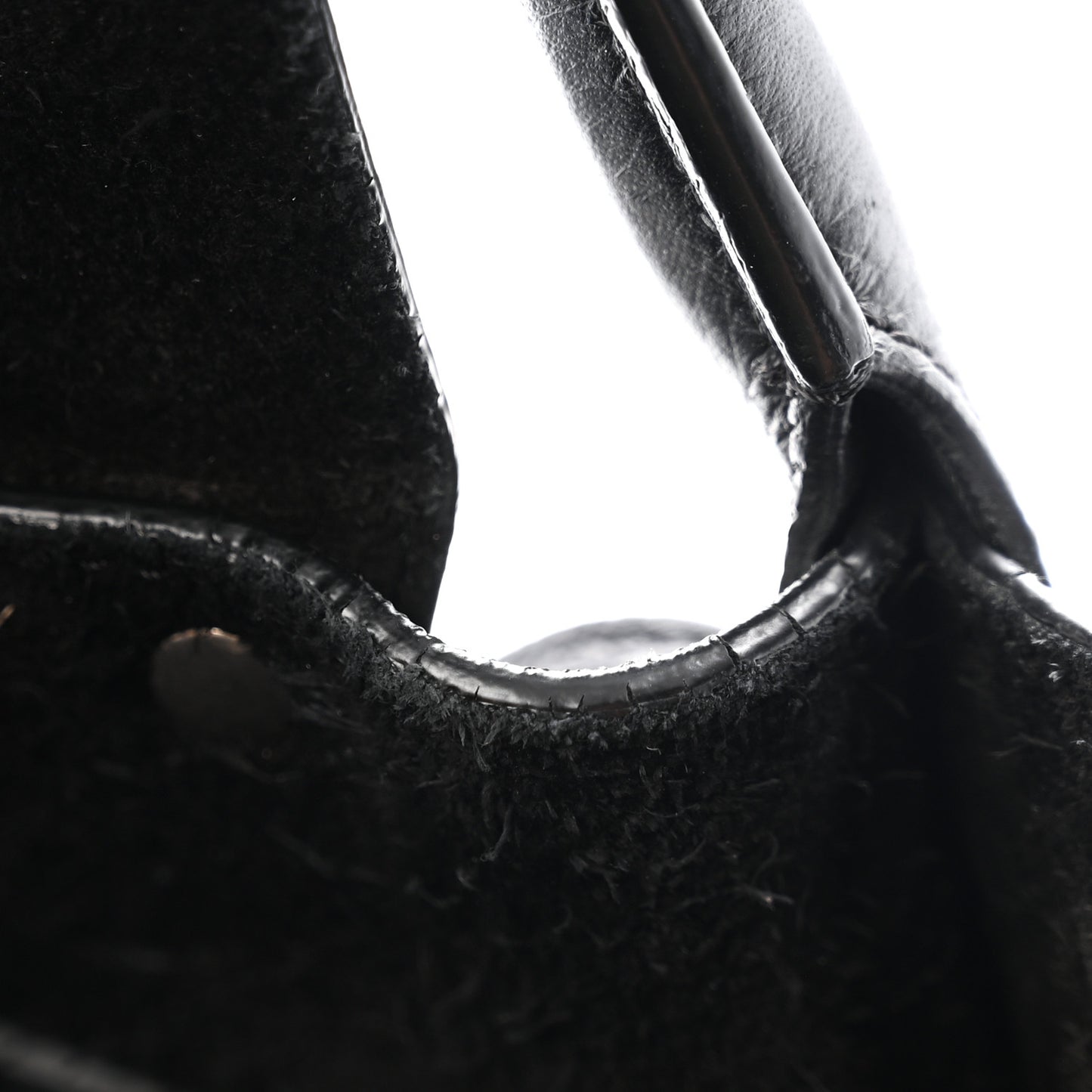 Supple Grained Calfskin Small Big Bag Black